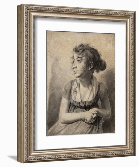 Seated Young Woman-Louis Leopold Boilly-Framed Giclee Print