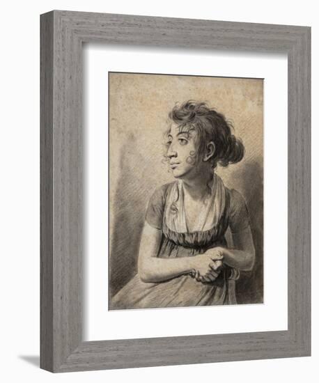 Seated Young Woman-Louis Leopold Boilly-Framed Giclee Print