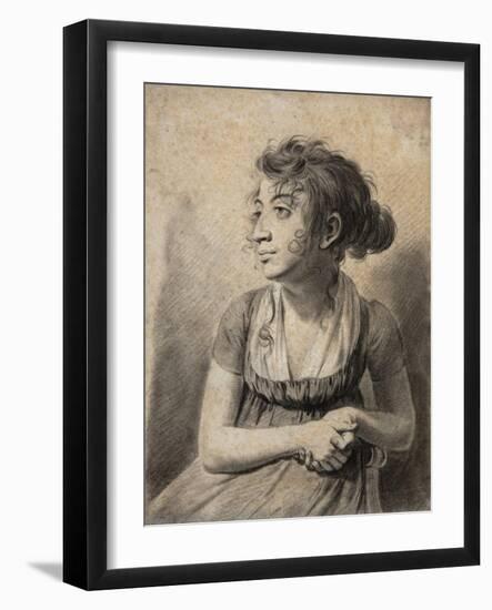 Seated Young Woman-Louis Leopold Boilly-Framed Giclee Print