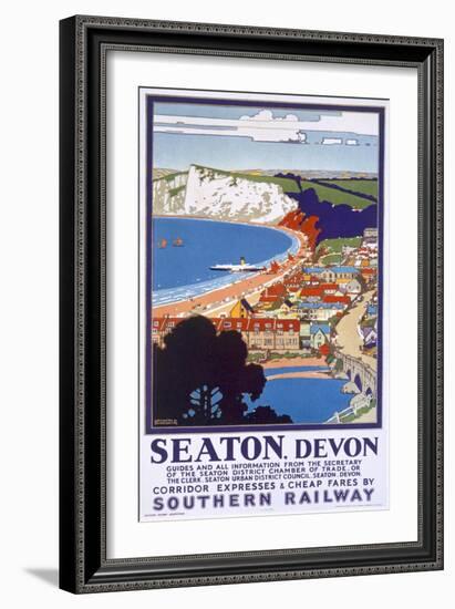 Seaton, Devon, Poster Advertising Southern Railway-Kenneth Shoesmith-Framed Giclee Print