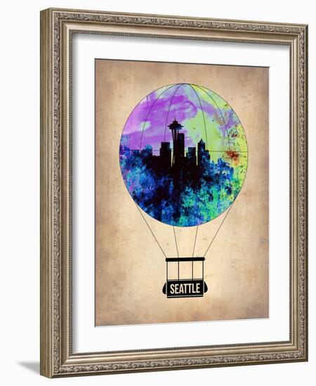 Seattle Air Balloon-NaxArt-Framed Art Print