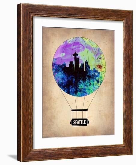 Seattle Air Balloon-NaxArt-Framed Art Print