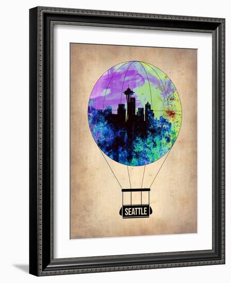 Seattle Air Balloon-NaxArt-Framed Art Print