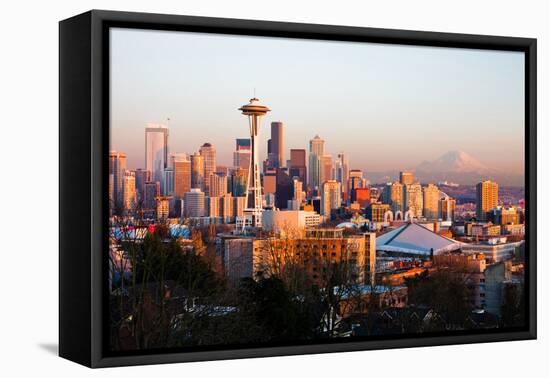 Seattle at Sunset-Andy777-Framed Premier Image Canvas