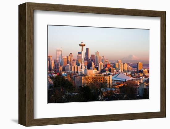 Seattle at Sunset-Andy777-Framed Photographic Print