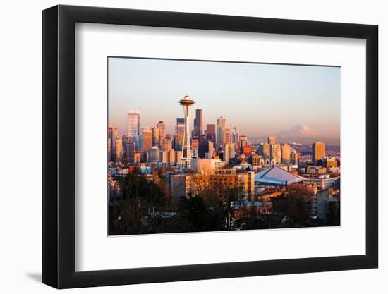 Seattle at Sunset-Andy777-Framed Photographic Print