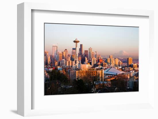 Seattle at Sunset-Andy777-Framed Photographic Print