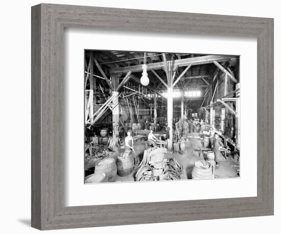 Seattle Brewing & Malting Co., Cooper Shop, 1914-Asahel Curtis-Framed Giclee Print