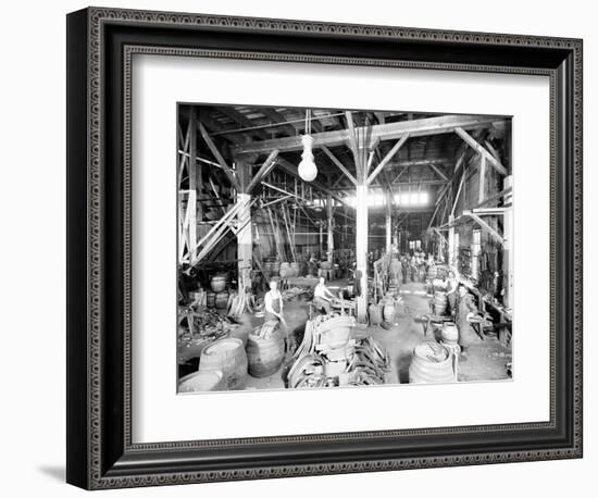 Seattle Brewing & Malting Co., Cooper Shop, 1914-Asahel Curtis-Framed Giclee Print