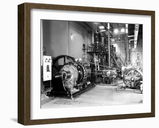 Seattle Brewing & Malting Co., Ice Machine, 1914-Asahel Curtis-Framed Giclee Print