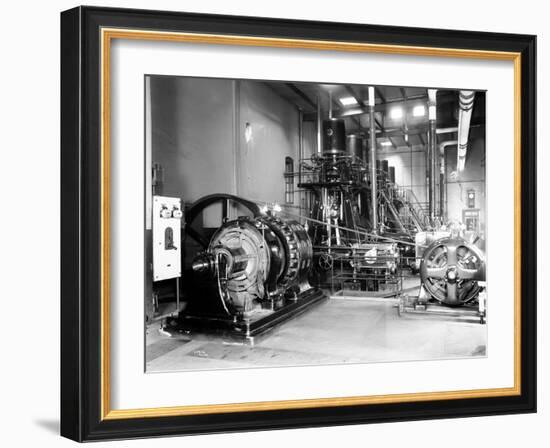 Seattle Brewing & Malting Co., Ice Machine, 1914-Asahel Curtis-Framed Giclee Print