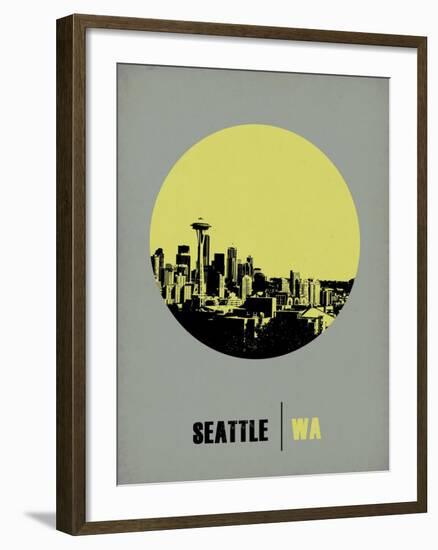 Seattle Circle Poster 2-NaxArt-Framed Art Print