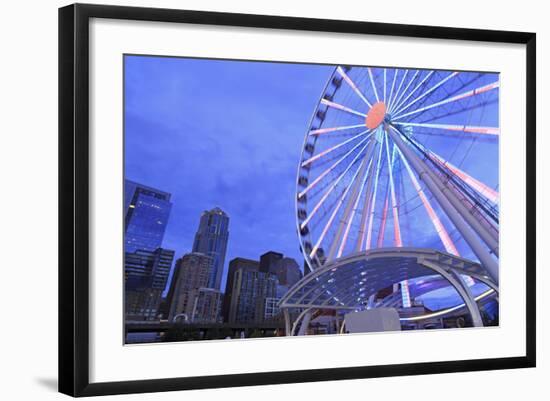 Seattle Great Wheel on Pier 57, Seattle, Washington State, United States of America, North America-Richard Cummins-Framed Photographic Print