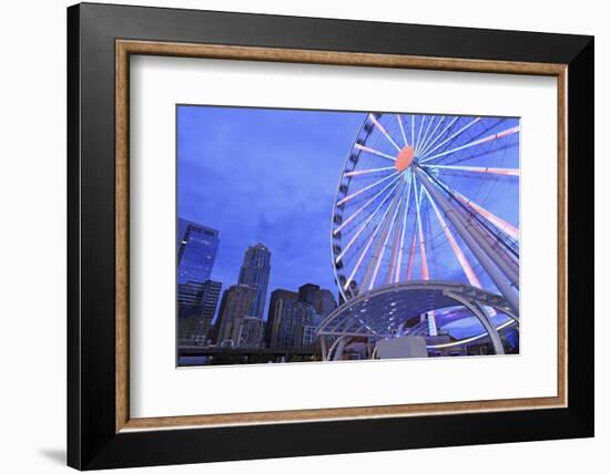 Seattle Great Wheel on Pier 57, Seattle, Washington State, United States of America, North America-Richard Cummins-Framed Photographic Print