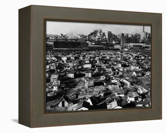 Seattle: Hooverville, 1933-null-Framed Premier Image Canvas