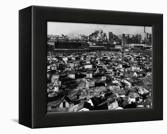 Seattle: Hooverville, 1933-null-Framed Premier Image Canvas