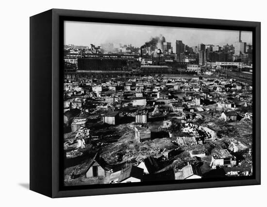 Seattle: Hooverville, 1933-null-Framed Premier Image Canvas