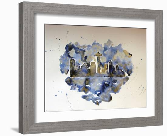 Seattle on my Mind-Lauren Moss-Framed Giclee Print