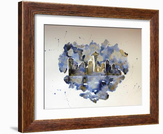 Seattle on my Mind-Lauren Moss-Framed Giclee Print