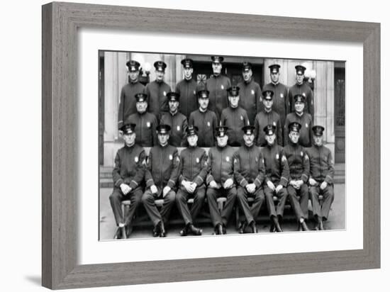 Seattle Police During Prohibition-null-Framed Art Print