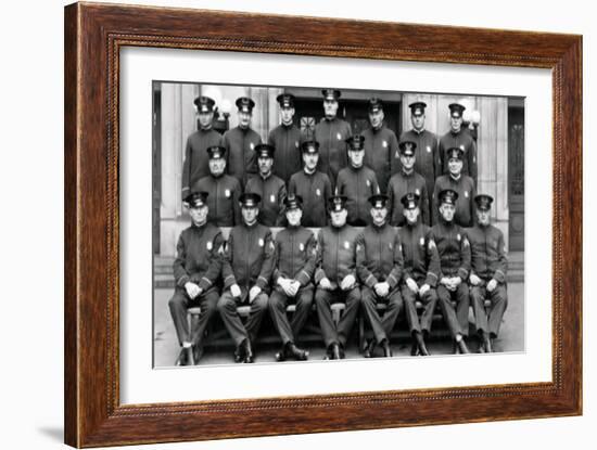 Seattle Police During Prohibition-null-Framed Art Print