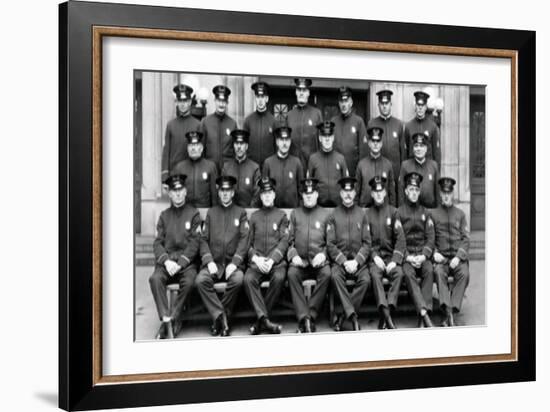 Seattle Police During Prohibition-null-Framed Art Print