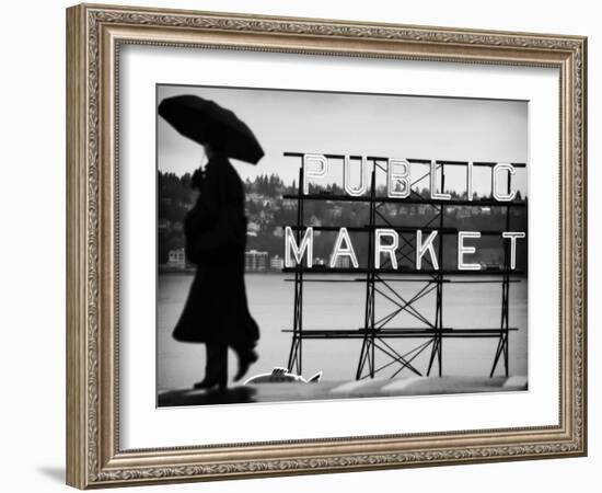 Seattle Rain-John Gusky-Framed Photographic Print