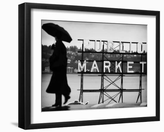 Seattle Rain-John Gusky-Framed Photographic Print