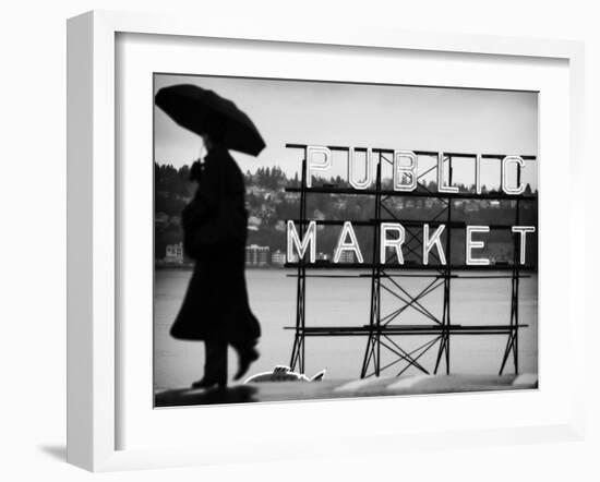 Seattle Rain-John Gusky-Framed Photographic Print