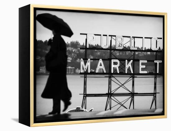 Seattle Rain-John Gusky-Framed Premier Image Canvas