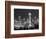 Seattle Skyline Mono-John Gusky-Framed Photographic Print