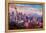 Seattle Skyline with Space Needle and Mt Rainier-Martina Bleichner-Framed Stretched Canvas