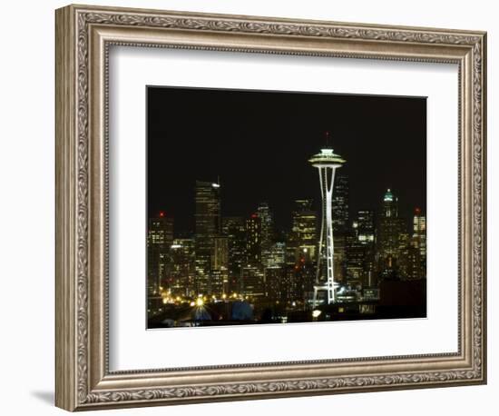 Seattle Skyline-John Gusky-Framed Photographic Print