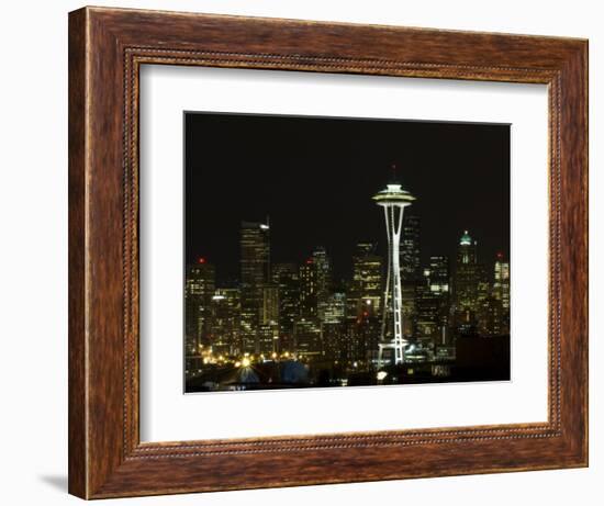 Seattle Skyline-John Gusky-Framed Photographic Print