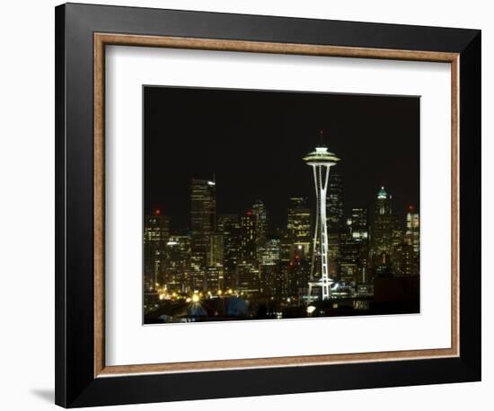 Seattle Skyline-John Gusky-Framed Photographic Print