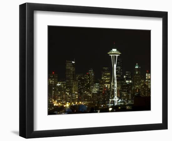 Seattle Skyline-John Gusky-Framed Photographic Print