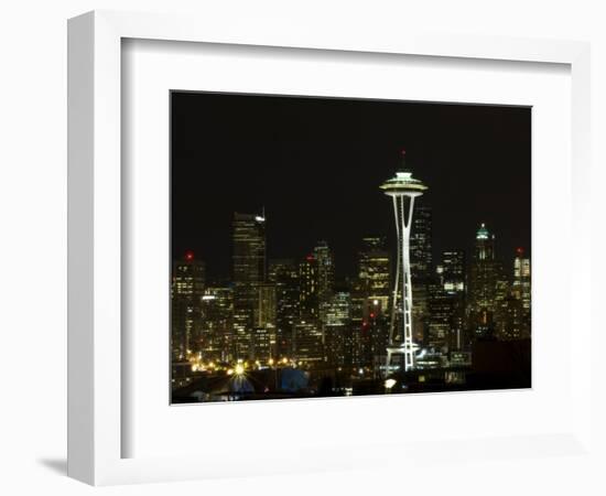 Seattle Skyline-John Gusky-Framed Photographic Print