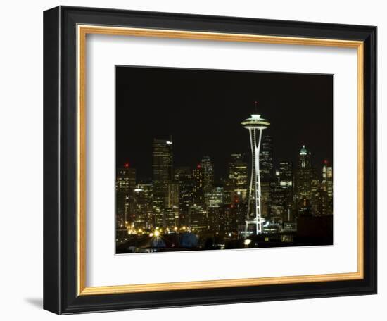 Seattle Skyline-John Gusky-Framed Photographic Print