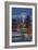 Seattle, Washington at Night - Image Only-Lantern Press-Framed Art Print