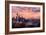 Seattle, Washington - Skyline at Twilight-Lantern Press-Framed Art Print