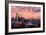 Seattle, Washington - Skyline at Twilight-Lantern Press-Framed Art Print
