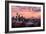 Seattle, Washington - Skyline at Twilight-Lantern Press-Framed Art Print