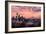 Seattle, Washington - Skyline at Twilight-Lantern Press-Framed Art Print