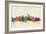 Seattle Washington Skyline-Michael Tompsett-Framed Art Print