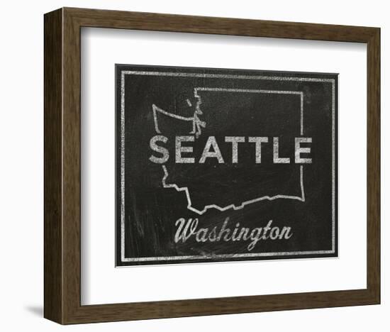Seattle, Washington-John Golden-Framed Art Print
