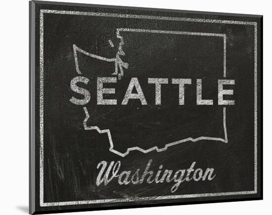 Seattle, Washington-John Golden-Mounted Art Print