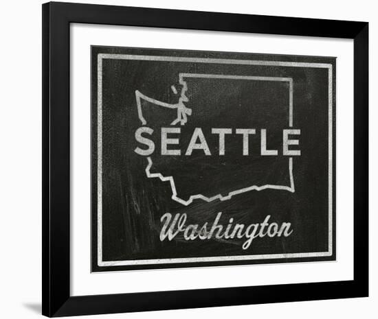 Seattle, Washington-John W^ Golden-Framed Art Print