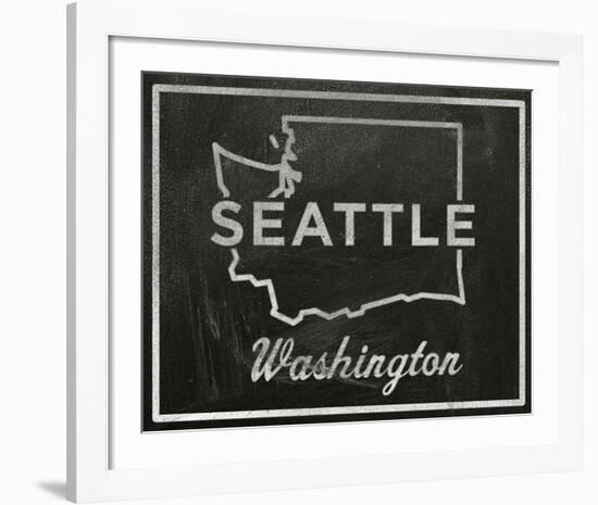 Seattle, Washington-John W^ Golden-Framed Art Print