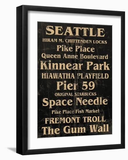 Seattle-Carole Stevens-Framed Art Print