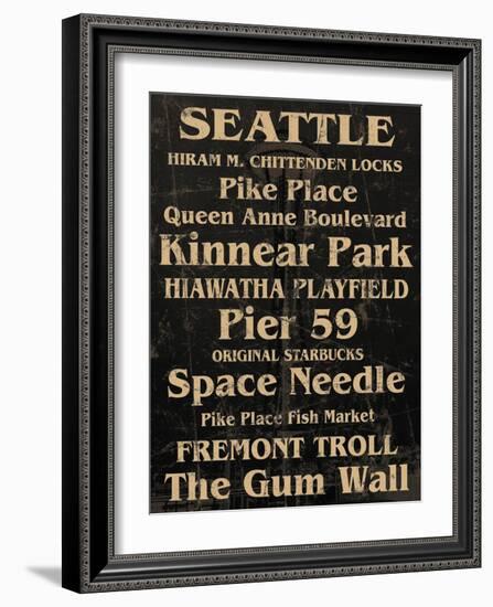 Seattle-Carole Stevens-Framed Art Print